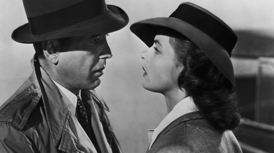 Humphrey Bogart  and Ingrid Bergman in a still from Casablanca