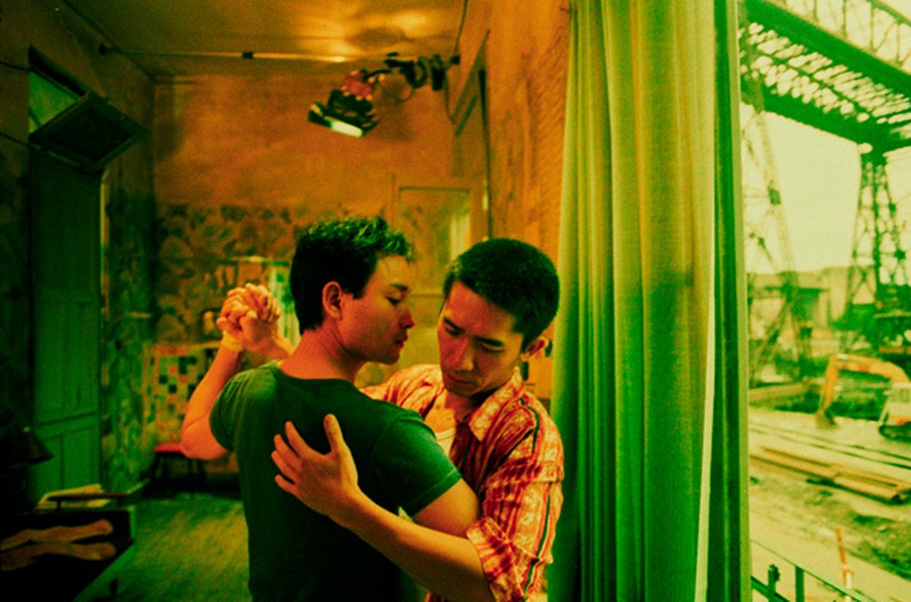 Leslie Cheung and Tony Leung in a still from Happy Together