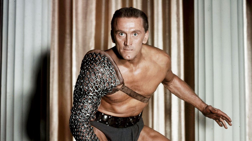 Kirk Douglas in a still from Spartacus