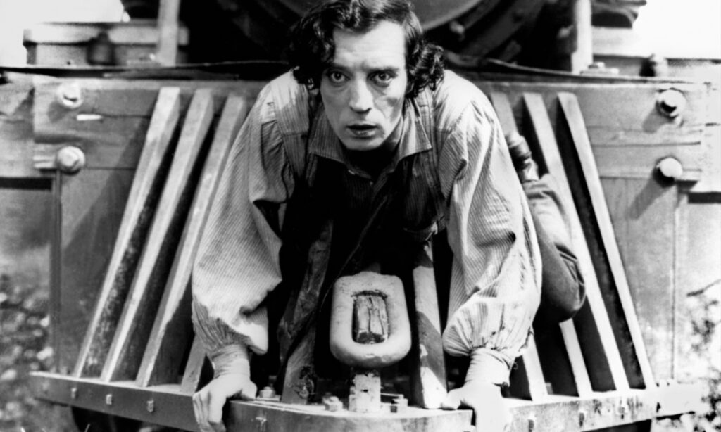 Buster Keaton in a still from The General