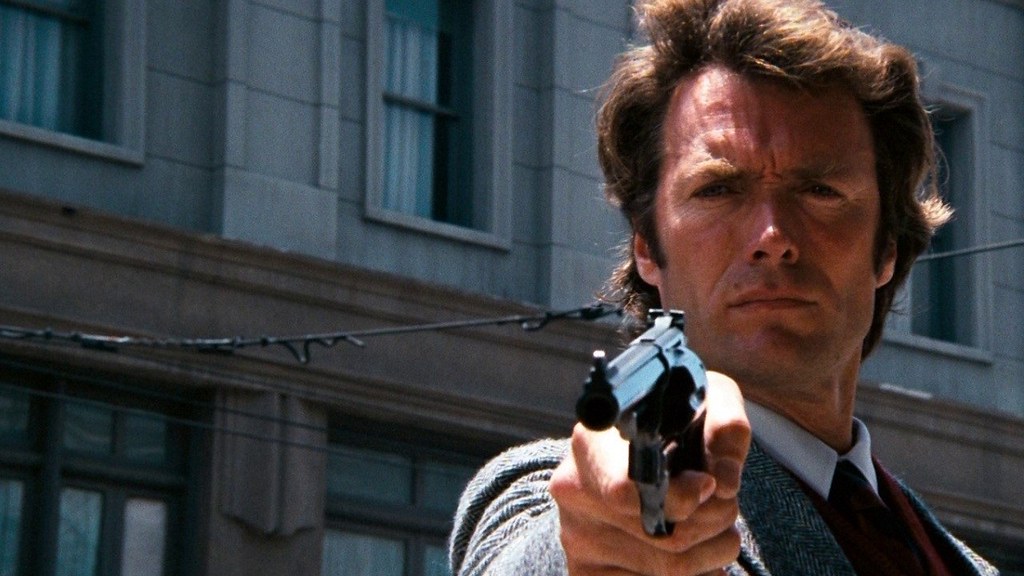 Clint Eastwood as Harry Callahan in Don Siegel's 1971 cop thriller Dirty Harry