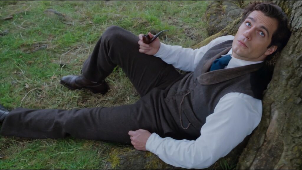 Henry Cavill as Sherlock Holmes in a still from Enola Holmes