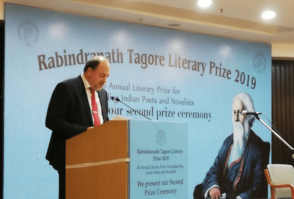 Peter Bundalo at the Tagore Prize 2019 award distribution ceremony