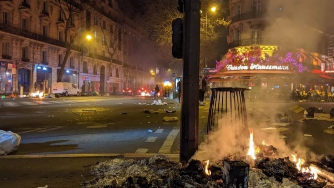 French Fire Macron