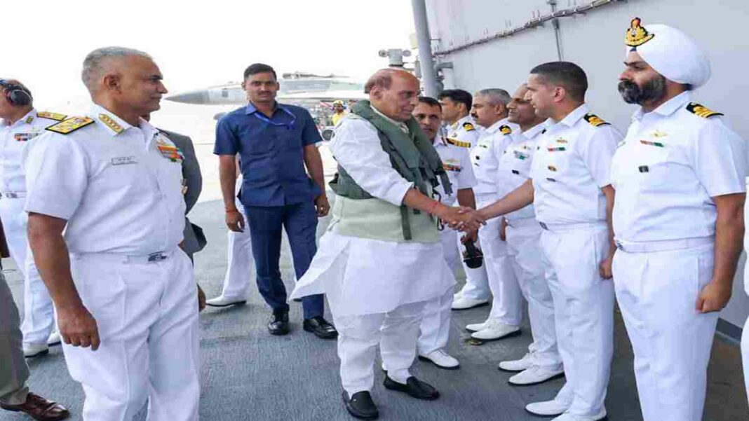Defence minister Indian navy