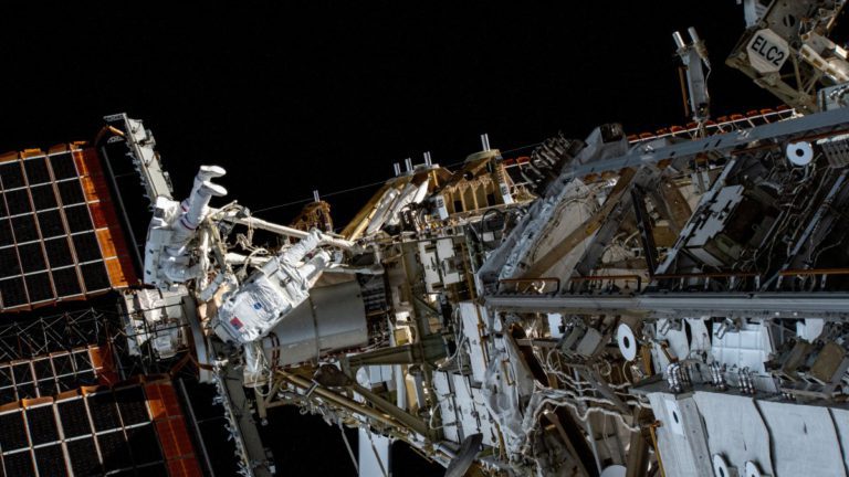 Russian Cosmonauts Conduct Spacewalk to Clean Up International Space Station’s Exterior