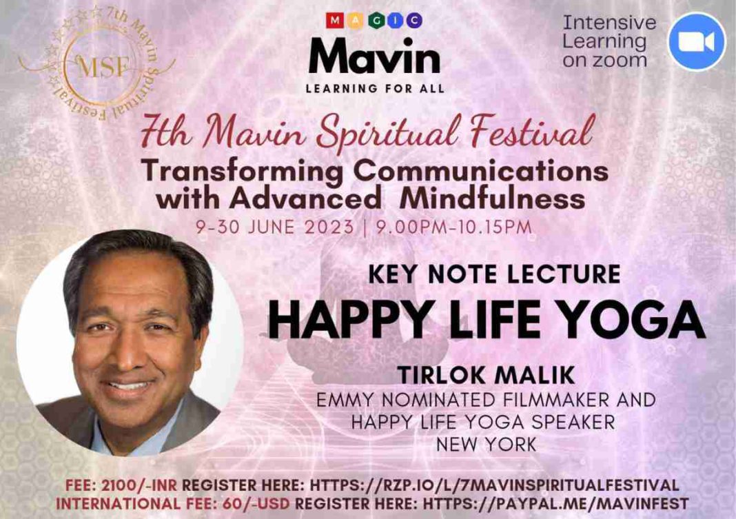 Tirlok Malik Mavin festival
