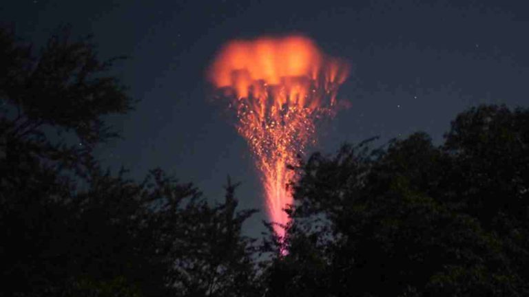 Rare Gigantic Jets of Lightning Illuminate Puerto Rico Sky as Hurricane Franklin Looms